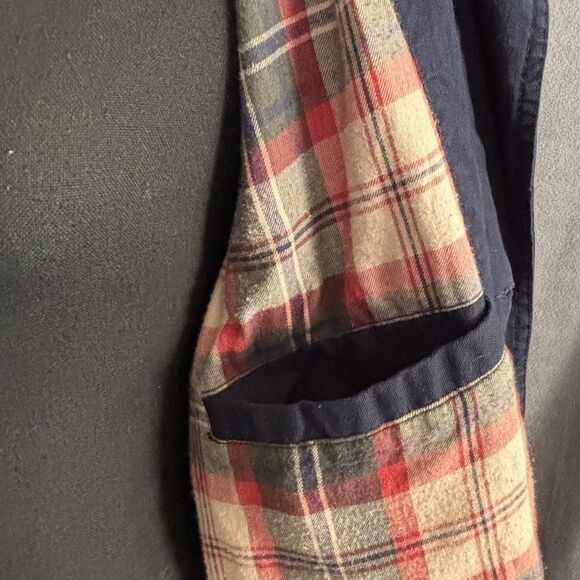 AUSTIN Frontier Vintage Barn Chore Jacket Blue Multi Pocket Lined - Picture 8 of 13